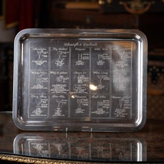 Plateau à cocktail français ancien du 20ème siècle en métal argenté, Christofle vers 1920