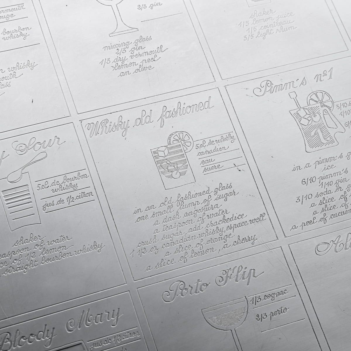 Antikes französisches versilbertes Cocktailtablett des 20. Jahrhunderts, Christofle, um 1920 im Angebot 1