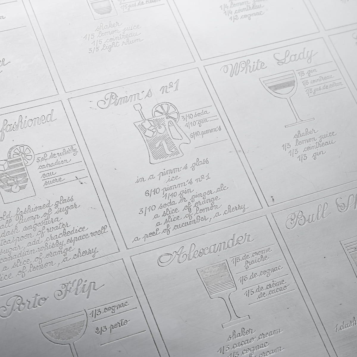 Antikes französisches versilbertes Cocktailtablett des 20. Jahrhunderts, Christofle, um 1920 im Angebot 2