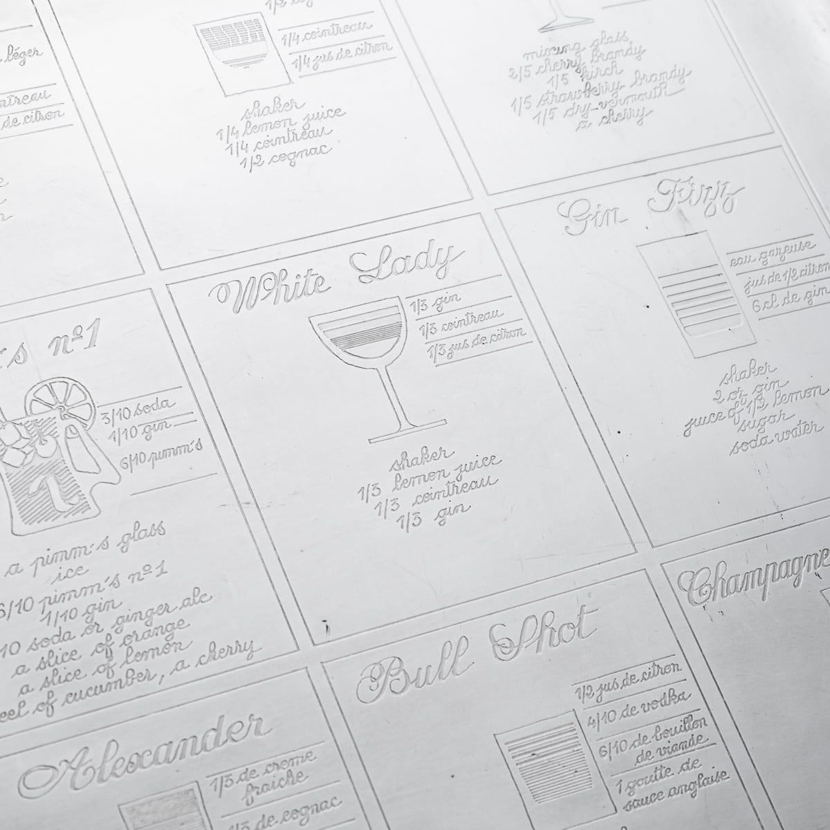 Antikes französisches versilbertes Cocktailtablett des 20. Jahrhunderts, Christofle, um 1920 im Angebot 3