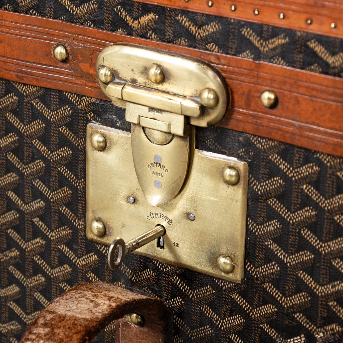Antico baule francese del XX secolo di Goyard, Parigi, 1920 ca. 9