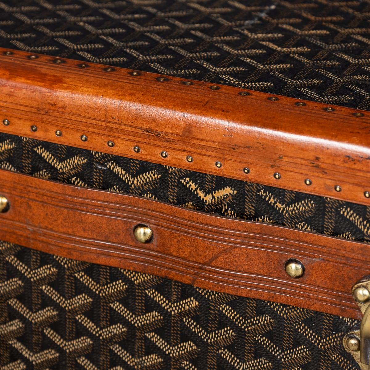 Antico baule francese del XX secolo di Goyard, Parigi, 1920 ca. 11
