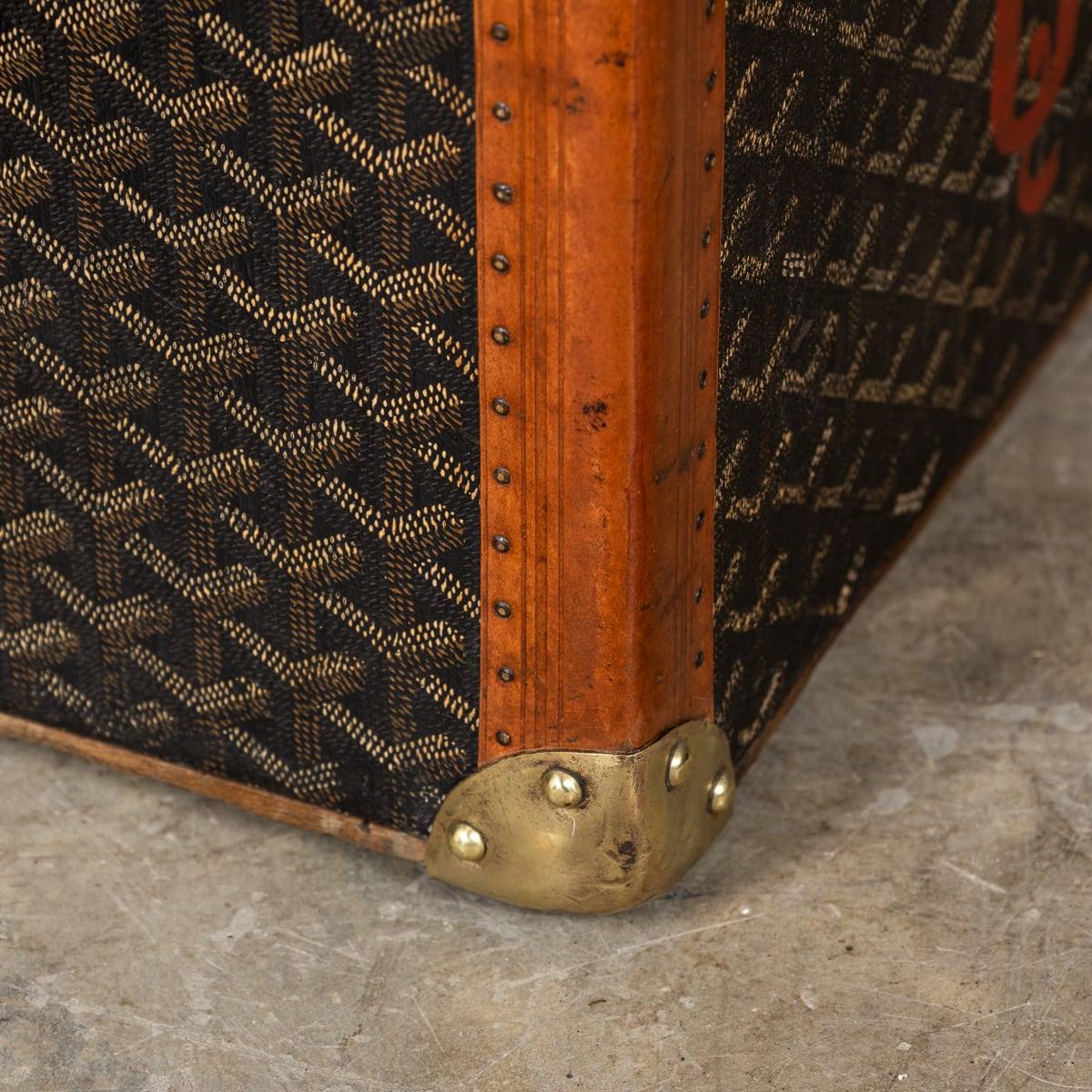 Antico baule francese del XX secolo di Goyard, Parigi, 1920 ca. 12