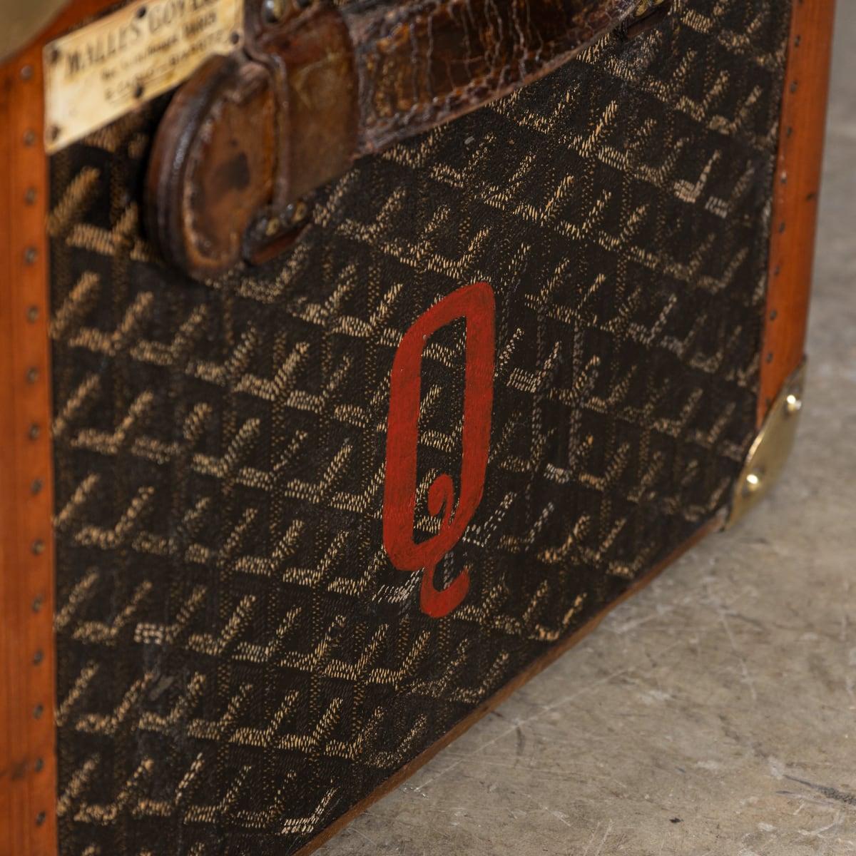Antico baule francese del XX secolo di Goyard, Parigi, 1920 ca. 13