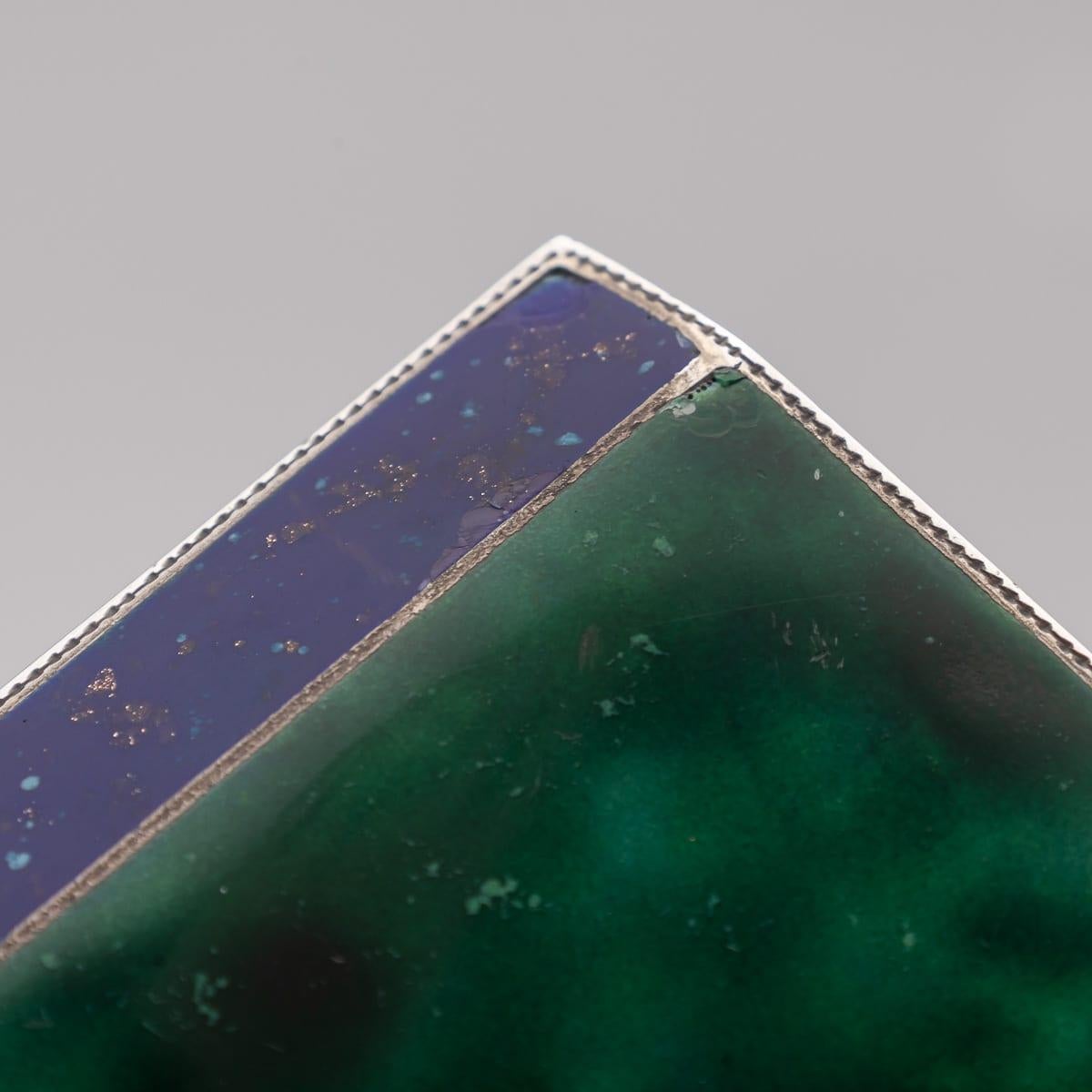 Antique 20th Century German Solid Silver & Enamel Cigarette Box c.1900 For Sale 7