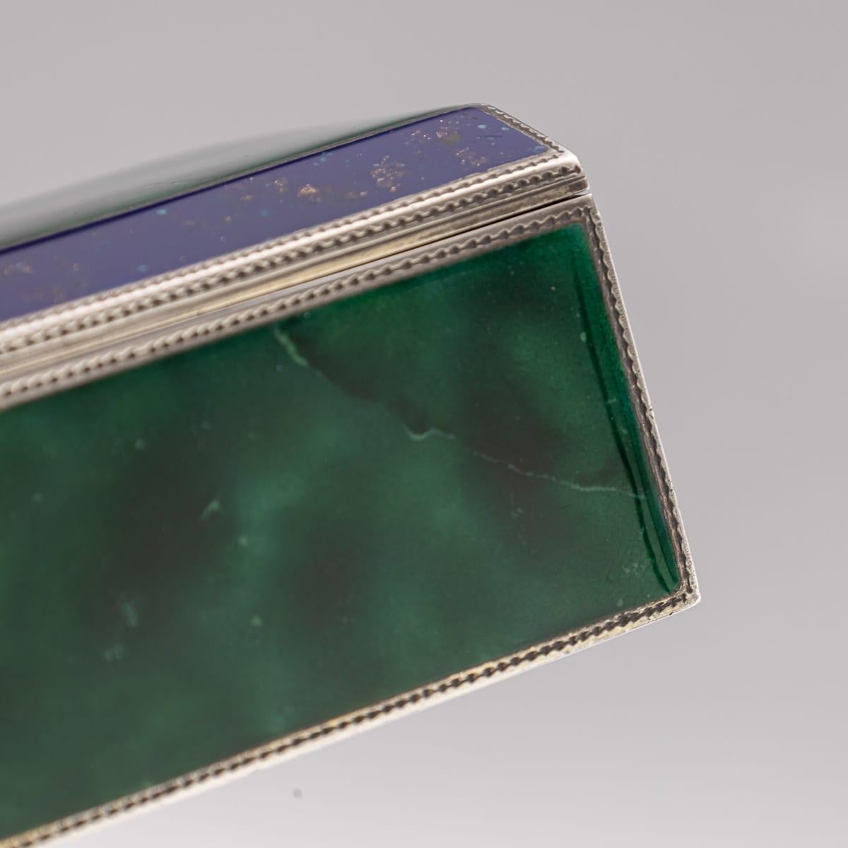 Antique 20th Century German Solid Silver & Enamel Cigarette Box c.1900 For Sale 10
