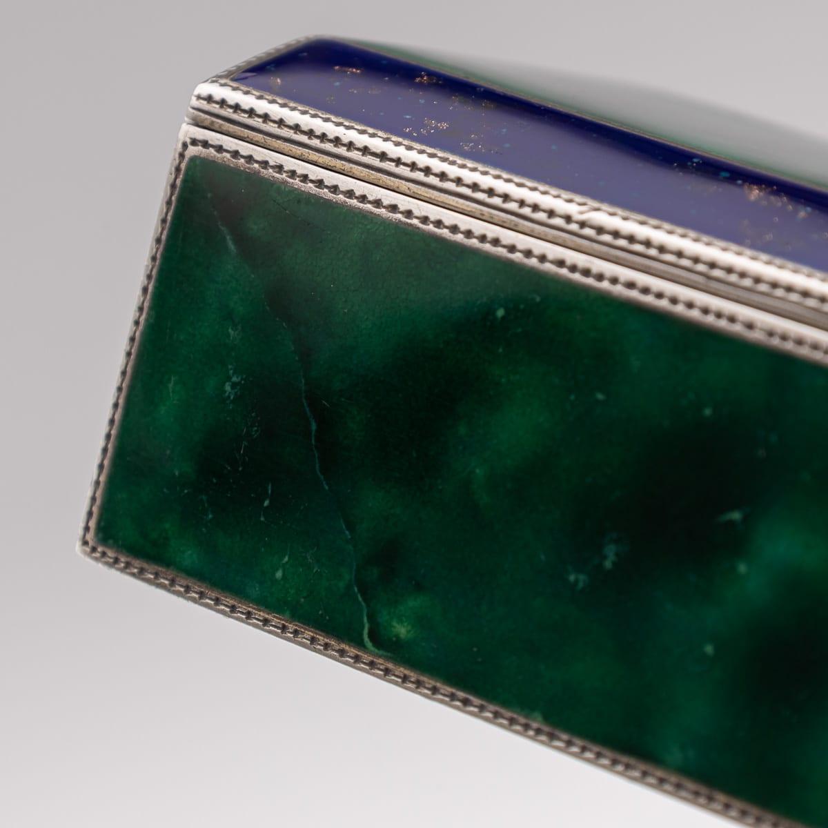 Antique 20th Century German Solid Silver & Enamel Cigarette Box c.1900 For Sale 12