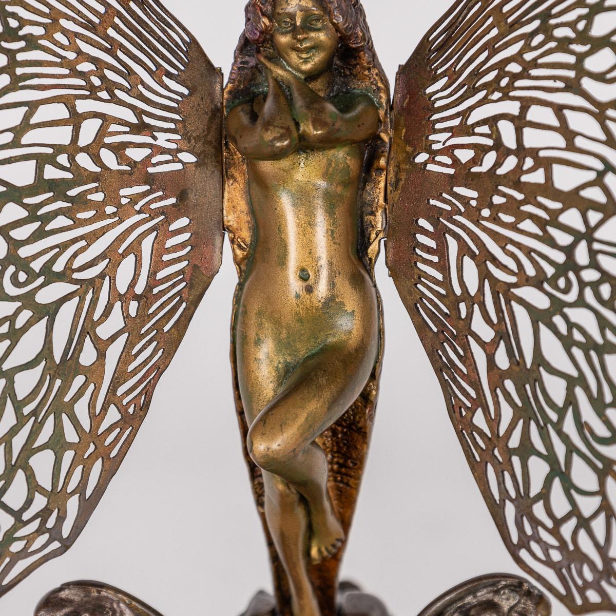 Antique 20th Century Gilt Bronze Butterfly By Carl Kauba (1865-1922) For Sale 7
