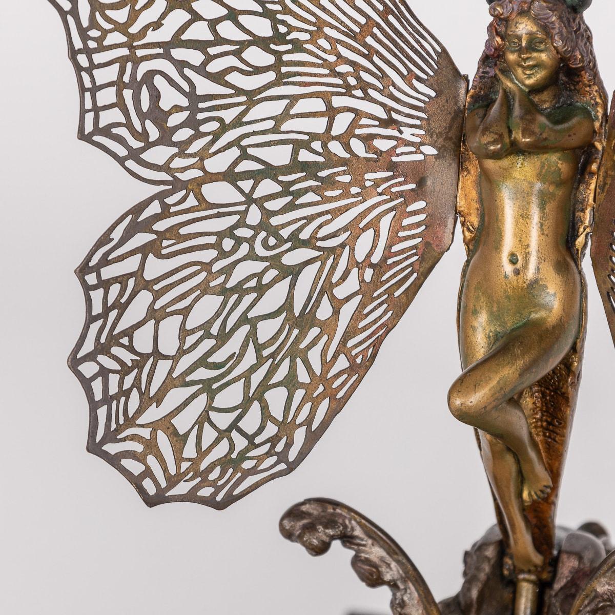 Antique 20th Century Gilt Bronze Butterfly By Carl Kauba (1865-1922) For Sale 8