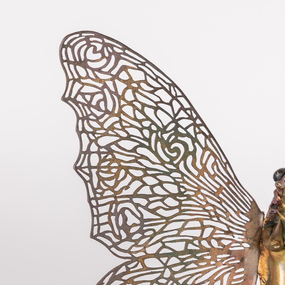 Butterfly antique du 20ème siècle en bronze doré par Carl Kauba (1865-1922) en vente 8