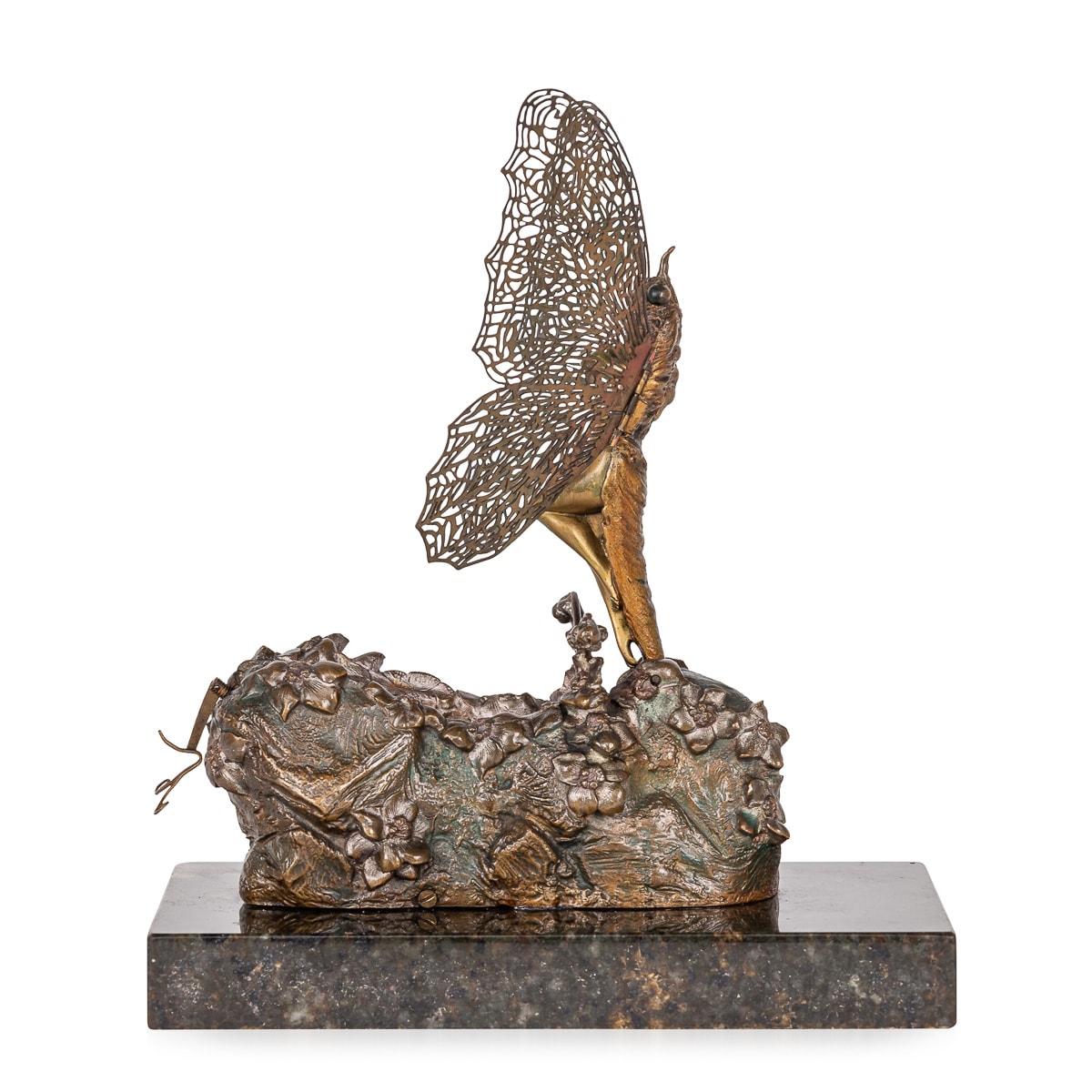 Antique 20th Century Gilt Bronze Butterfly By Carl Kauba (1865-1922) In Good Condition For Sale In Royal Tunbridge Wells, Kent