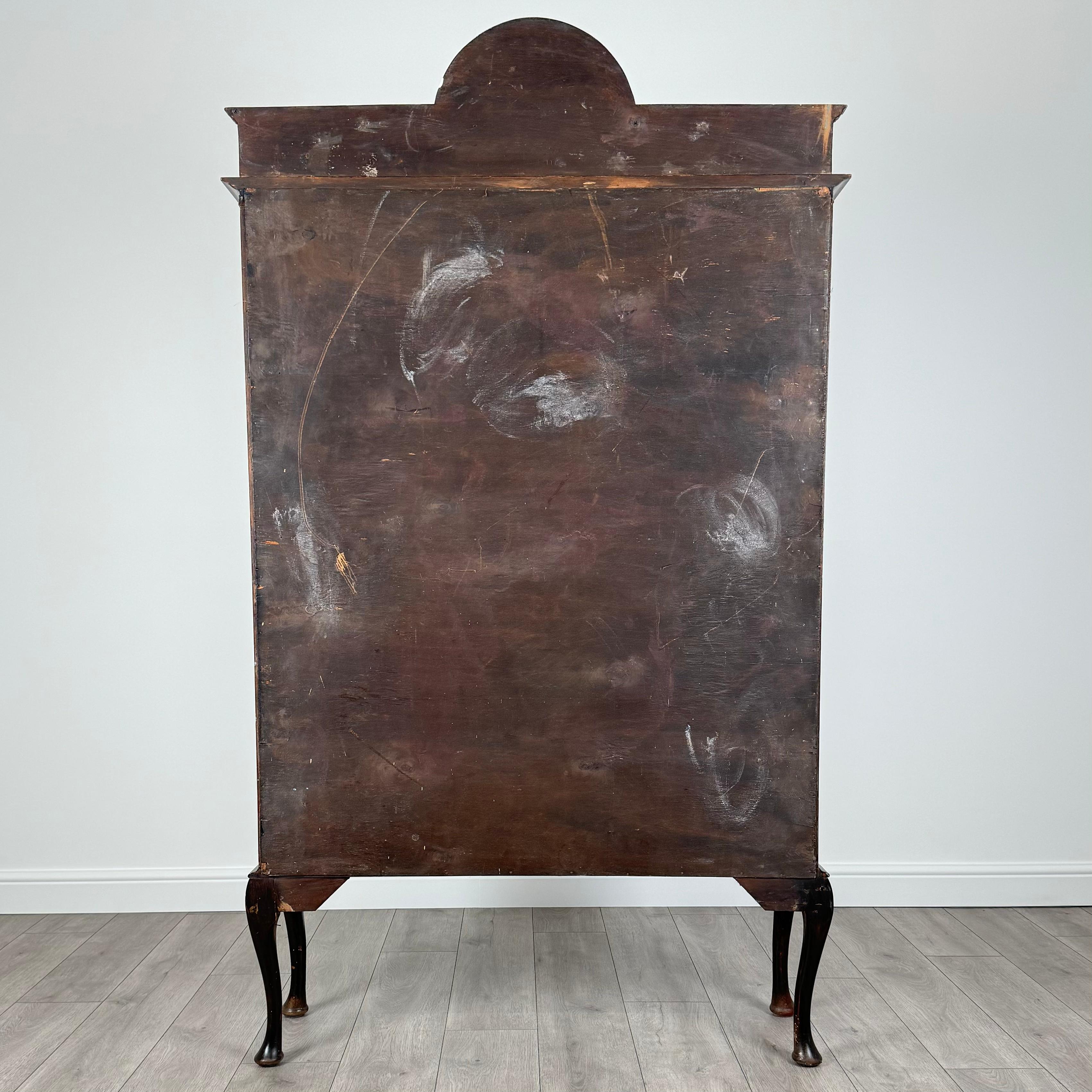 Antique 20th Century Glazed Display Cabinet In Mahogany ( REF AF-3547 ) 1