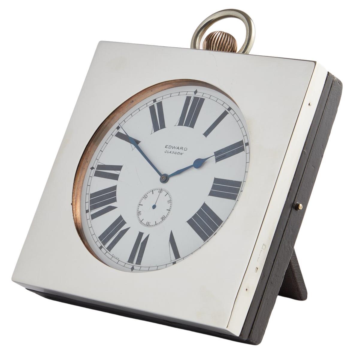 Antico orologio Goliath del XX secolo con cassa in argento, data circa 1910