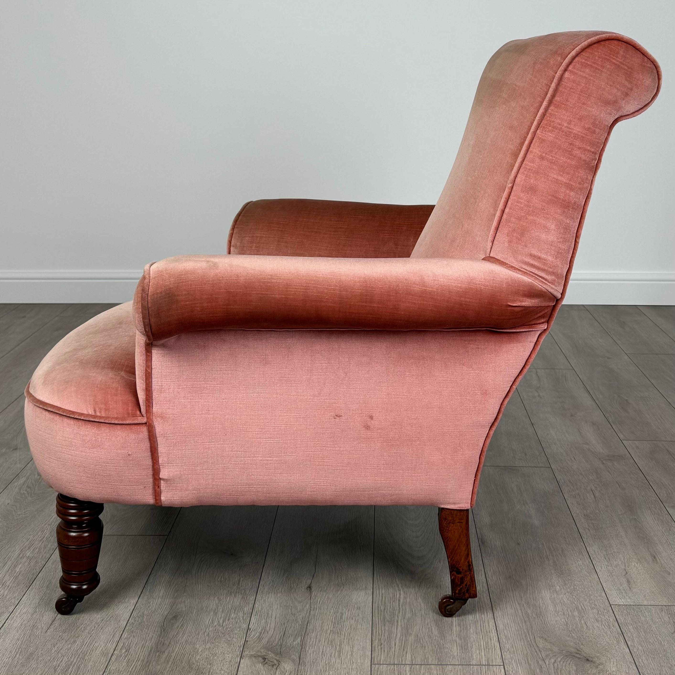 Britannique Fauteuil ancien du 20ème siècle en acajou de bonne qualité ( REF AF-3560 ) en vente