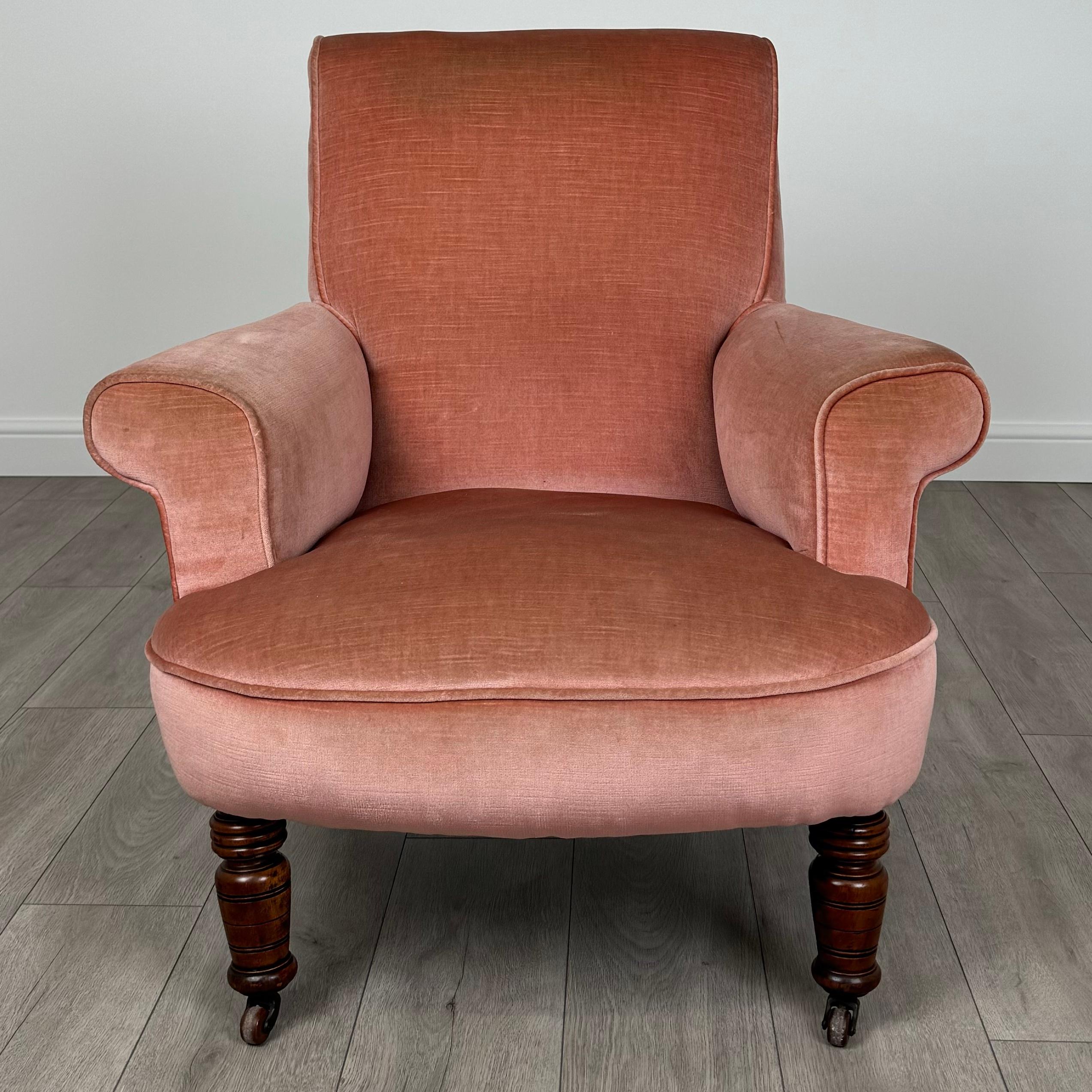 Fauteuil ancien du 20ème siècle en acajou de bonne qualité ( REF AF-3560 ) en vente 3
