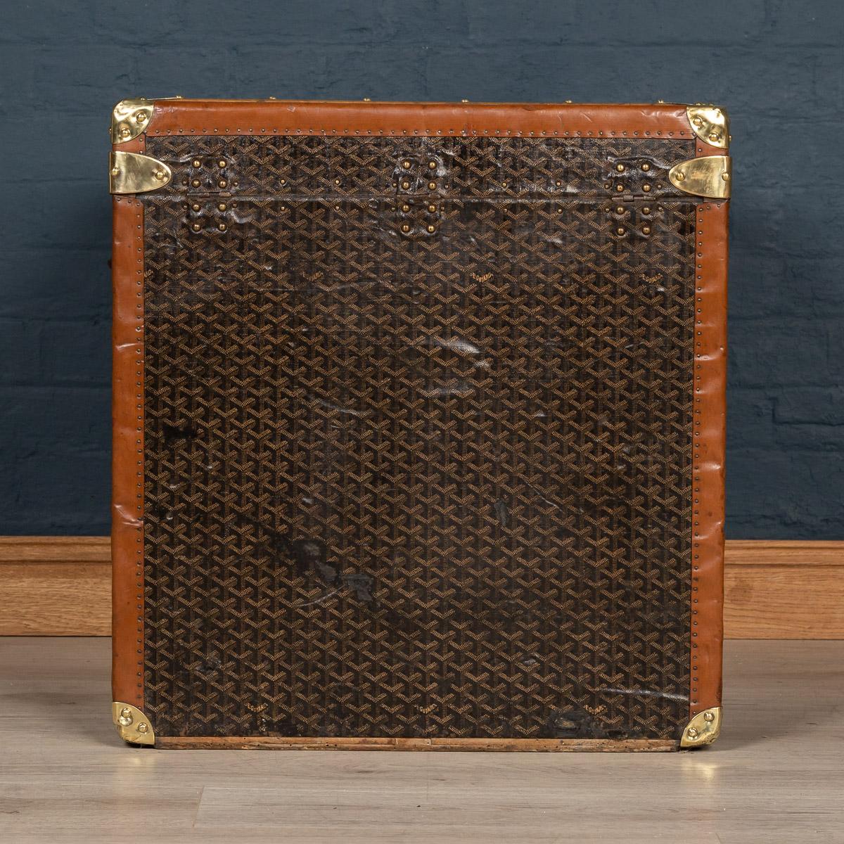 Antique 20th Century Goyard Hat Trunk, France, circa 1900 In Good Condition In Royal Tunbridge Wells, Kent