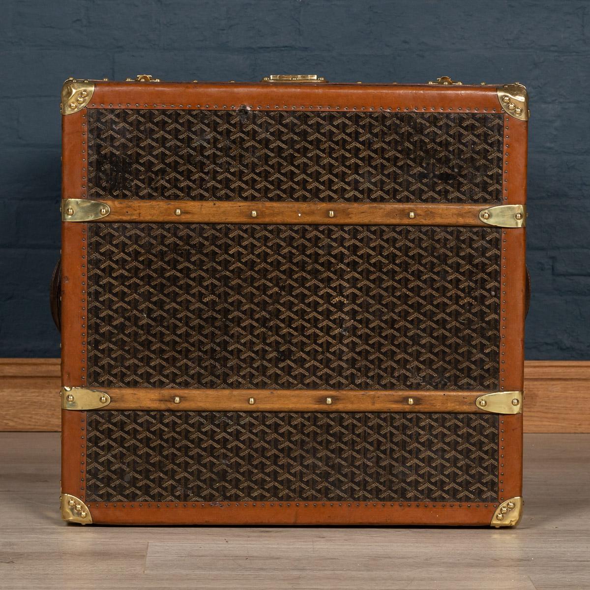 Antique 20th Century Goyard Hat Trunk, France, circa 1900 1