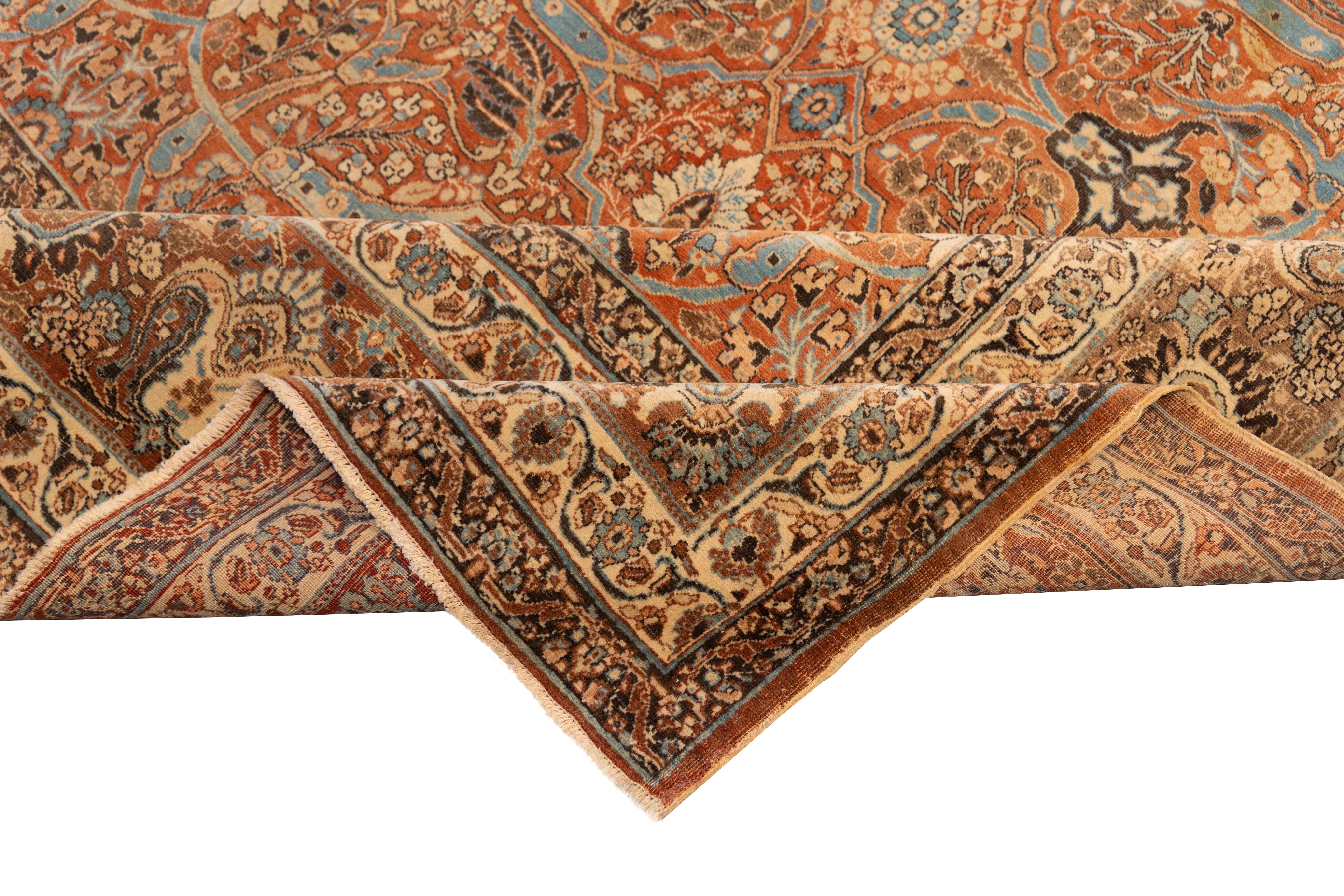 Hand-Woven Antique 20th century Hadj jalili tabriz For Sale