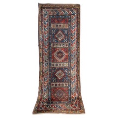 Alfombra antigua de Kazak del siglo XX hecha a mano c.1920
