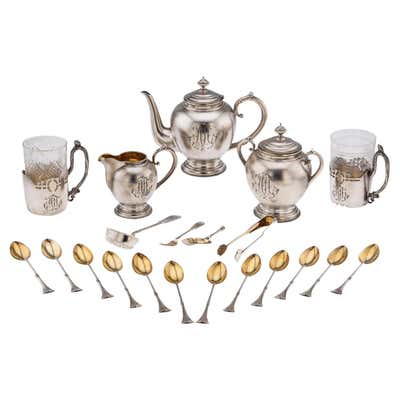 Russian Tea Sets - 18 For Sale at 1stDibs | russian tea set for sale ...