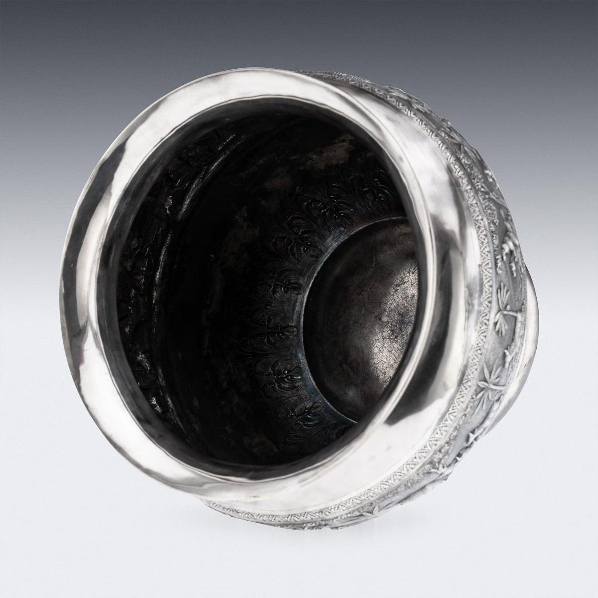 Antike indische Schale aus massivem Silber des 20. Jahrhunderts, Arachun-Parsrap, Kalkutta, um 1900 im Zustand „Gut“ im Angebot in Royal Tunbridge Wells, Kent