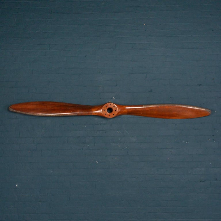 Antique 20th Century Laminated Mahogany Propeller, circa 1925 For Sale
