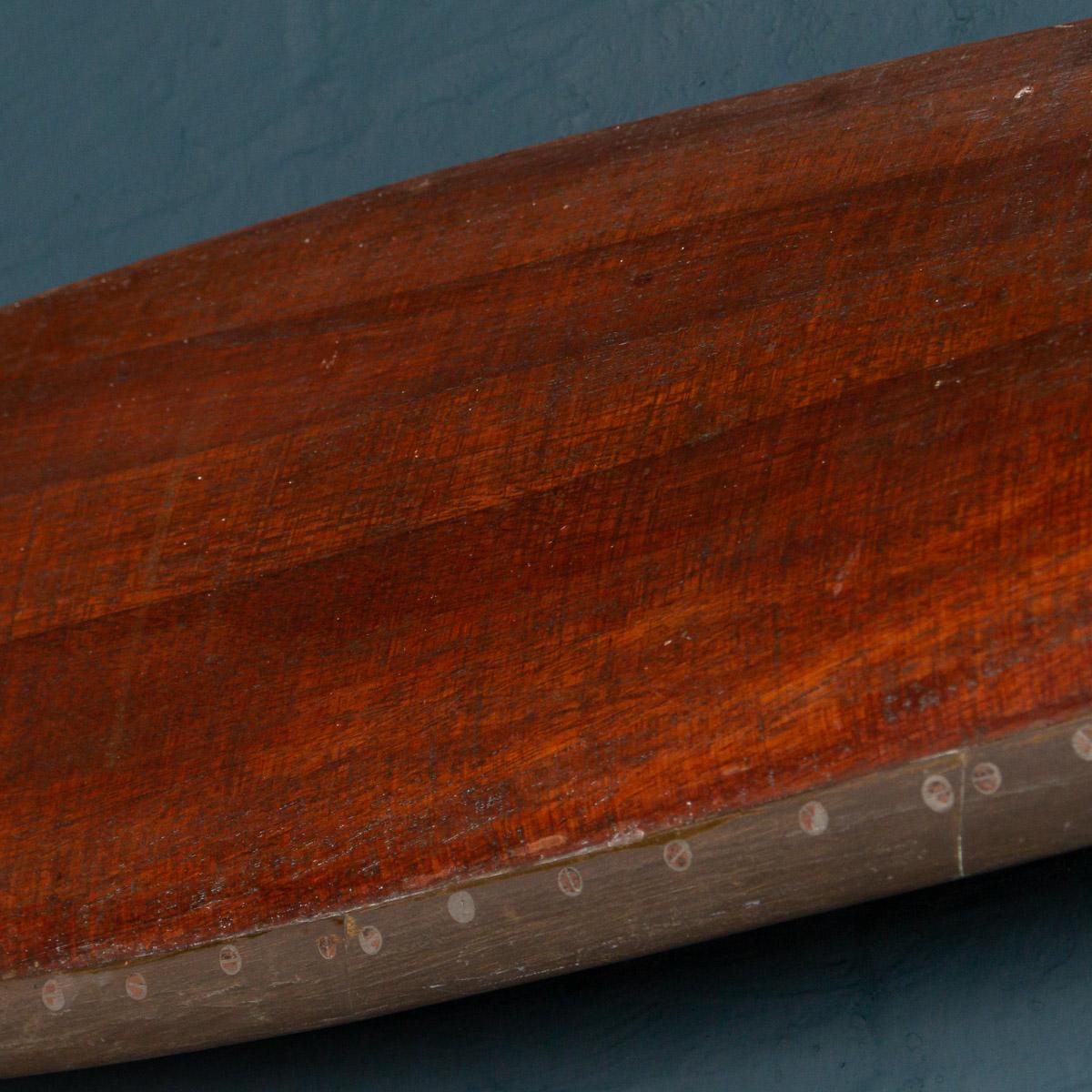 English Antique 20th Century Laminated Mahogany Propeller, circa 1925 For Sale