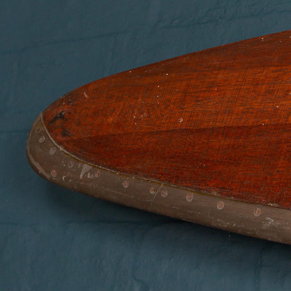 Antique 20th Century Laminated Mahogany Propeller, circa 1925 In Good Condition For Sale In Royal Tunbridge Wells, Kent