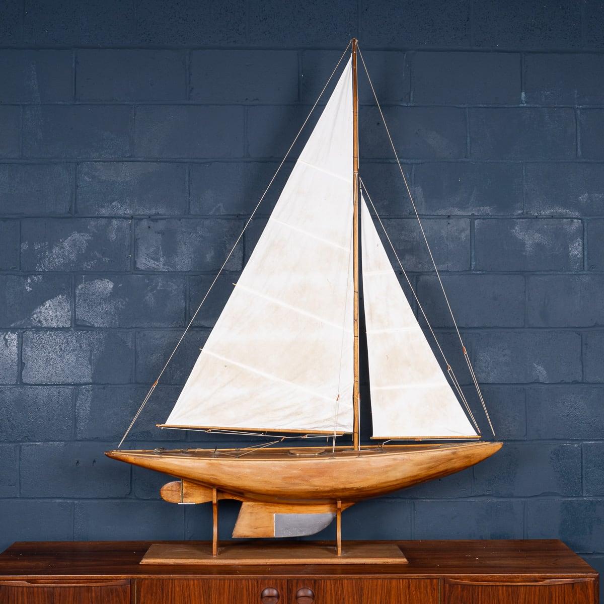 Other Antique 20th Century Large English Pond Yacht c.1910