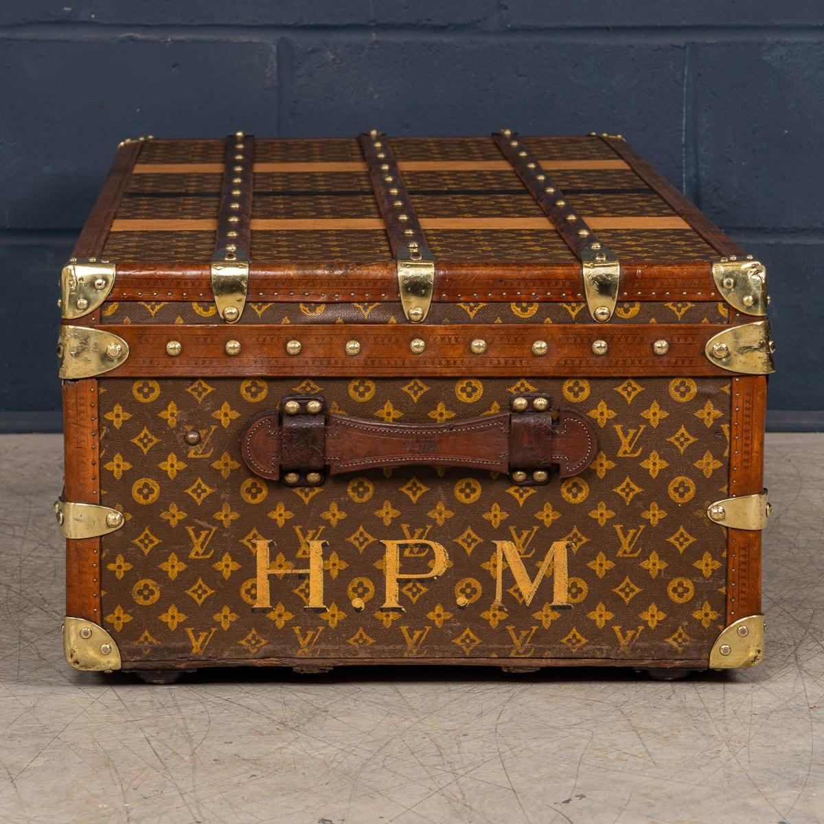 Antique 20th Century Louis Vuitton Cabin Trunk In Monogram Canvas, France c.1910 1