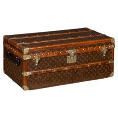 Antique 20th Century Louis Vuitton Cabin Trunk In Monogram Canvas, France c.1910