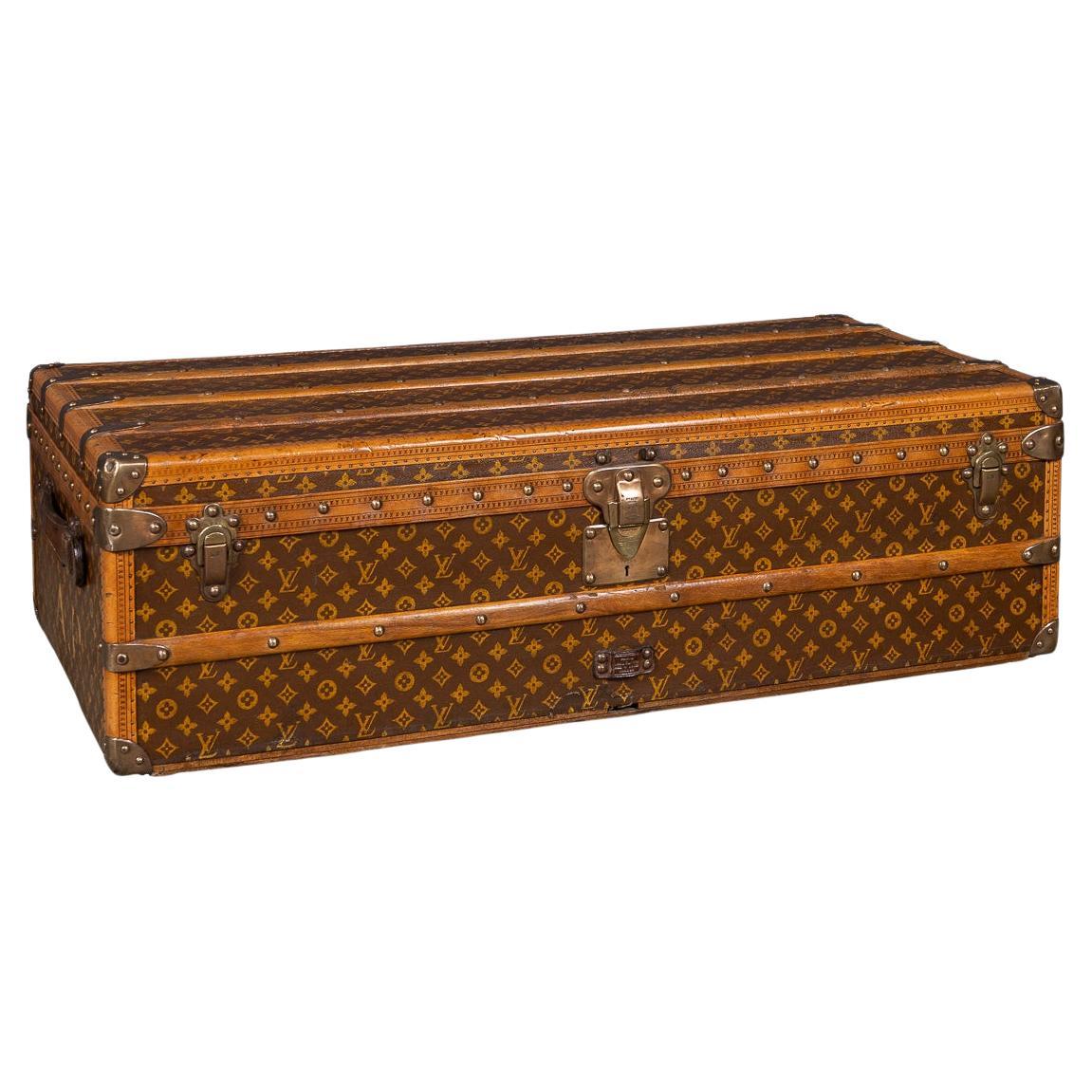 Antique 20th Century Louis Vuitton Cabin Trunk In Monogram Canvas, France c.1910