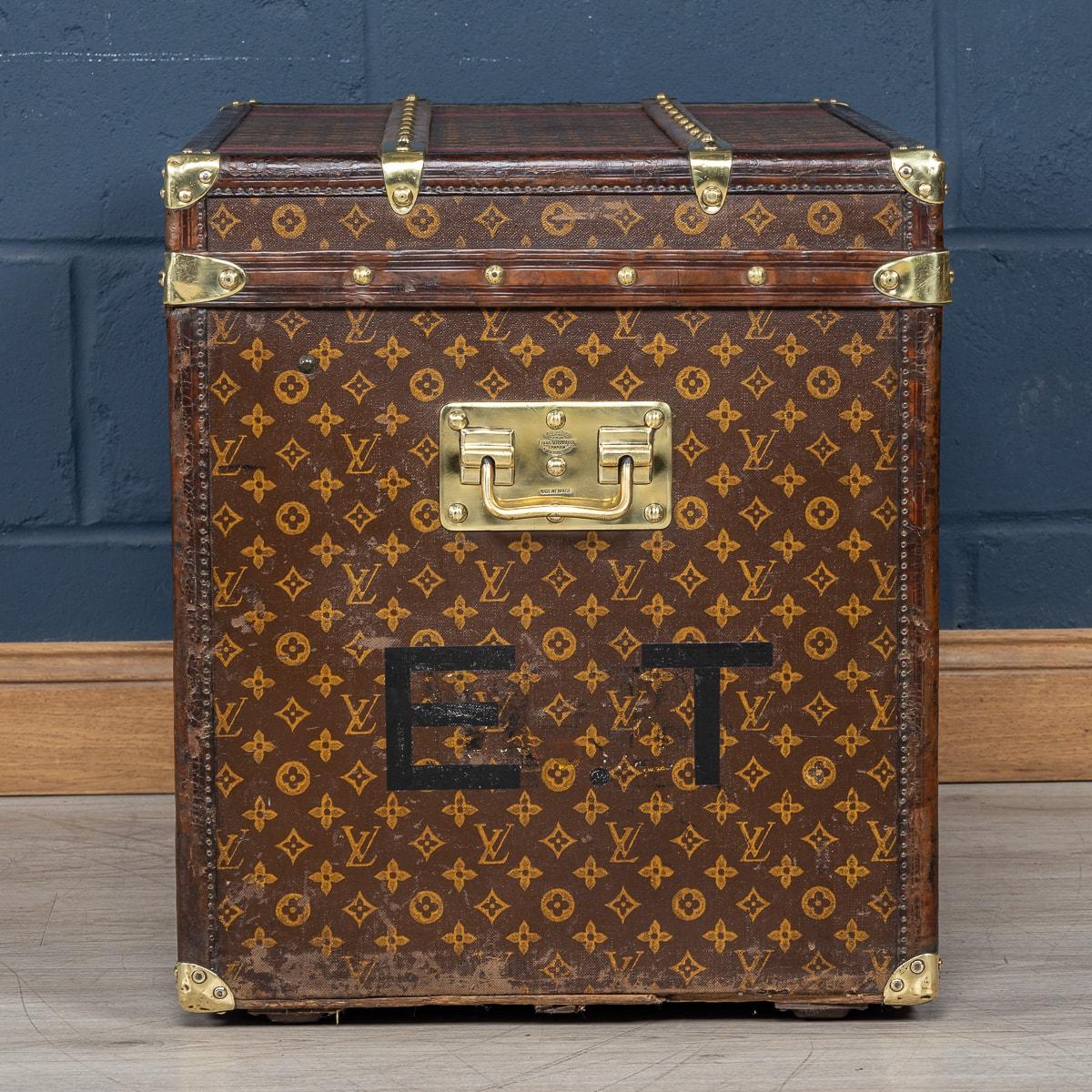 Antique 20th Century Louis Vuitton Hat Trunk In Monogram Canvas, France c.1910 In Good Condition For Sale In Royal Tunbridge Wells, Kent