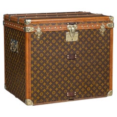 Antique 20th Century Louis Vuitton Hat Trunk In Monogram Canvas, France c.1910
