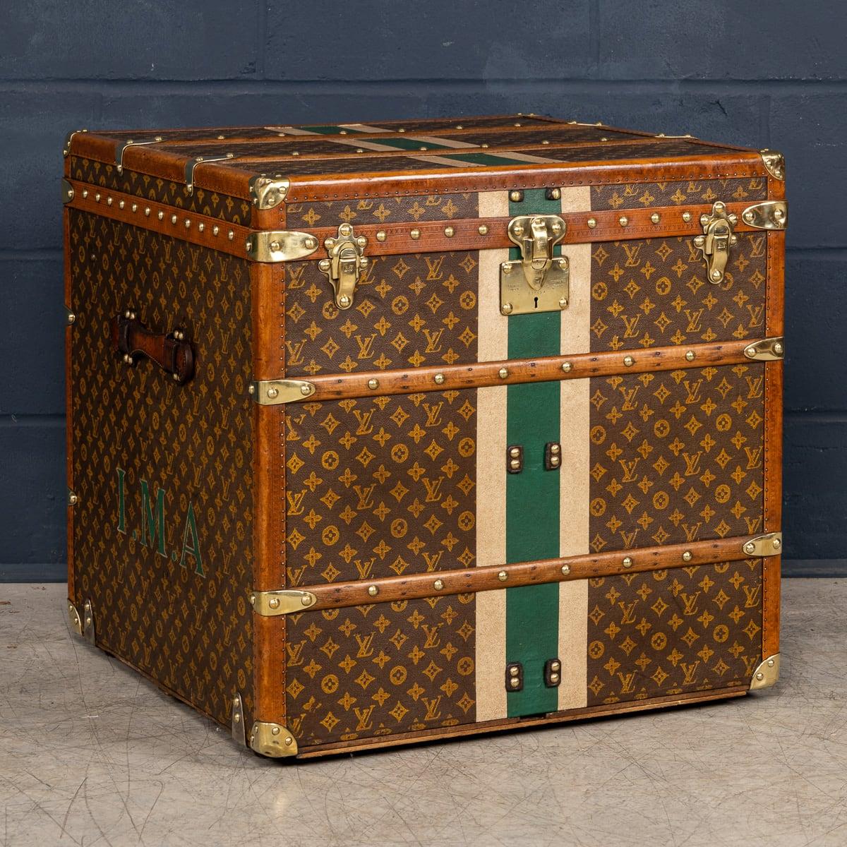 A superb example of an early 20th century Louis Vuitton hat trunk in the world famous monogrammed LV canvas, with its lozine borders and brass fitting it would have been the top of the line even at the time of purchase some 100 years ago.

Complete
