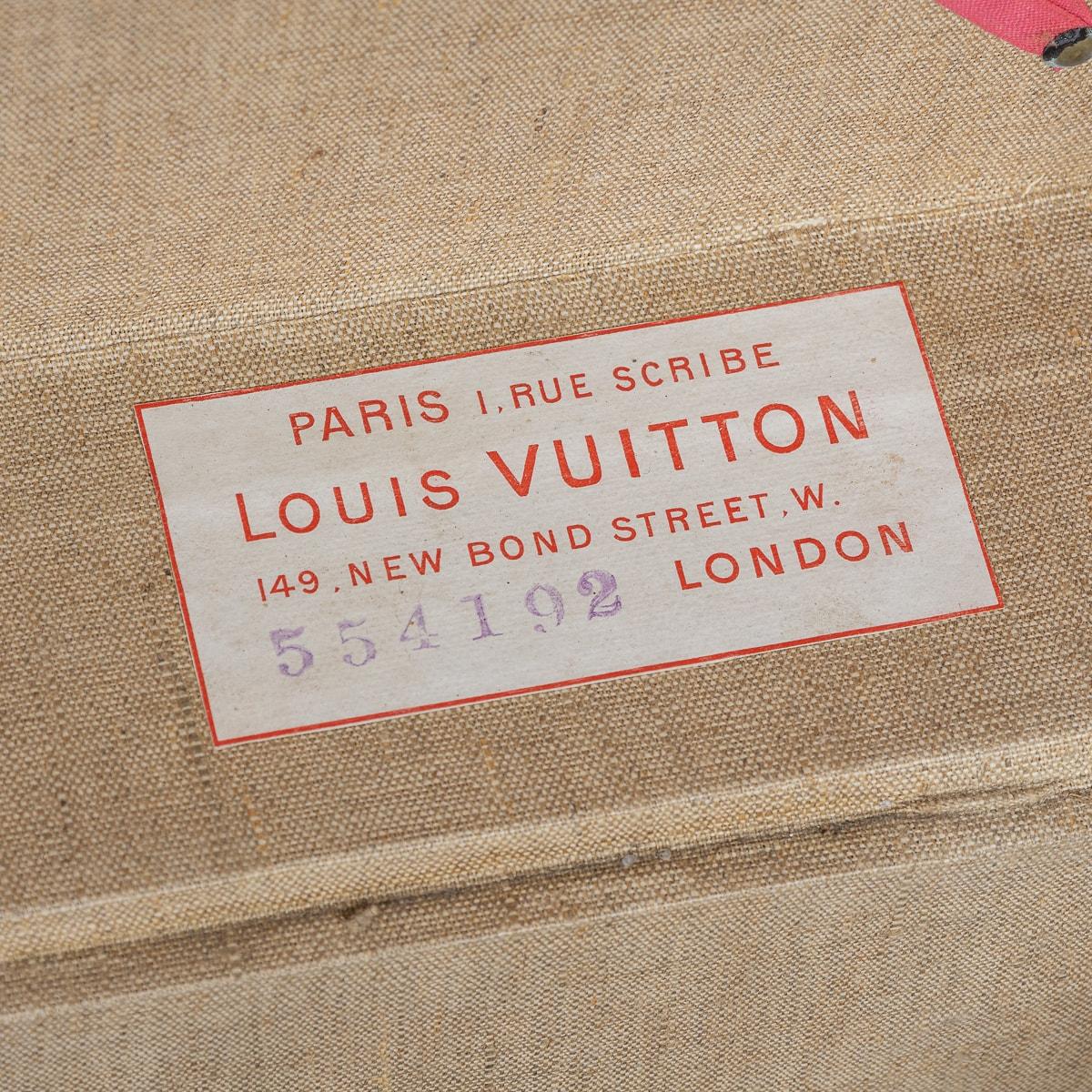 Ancienne malle à chapeau Louis Vuitton du 20ème siècle en toile monogrammée, Paris, vers 1900 en vente 6