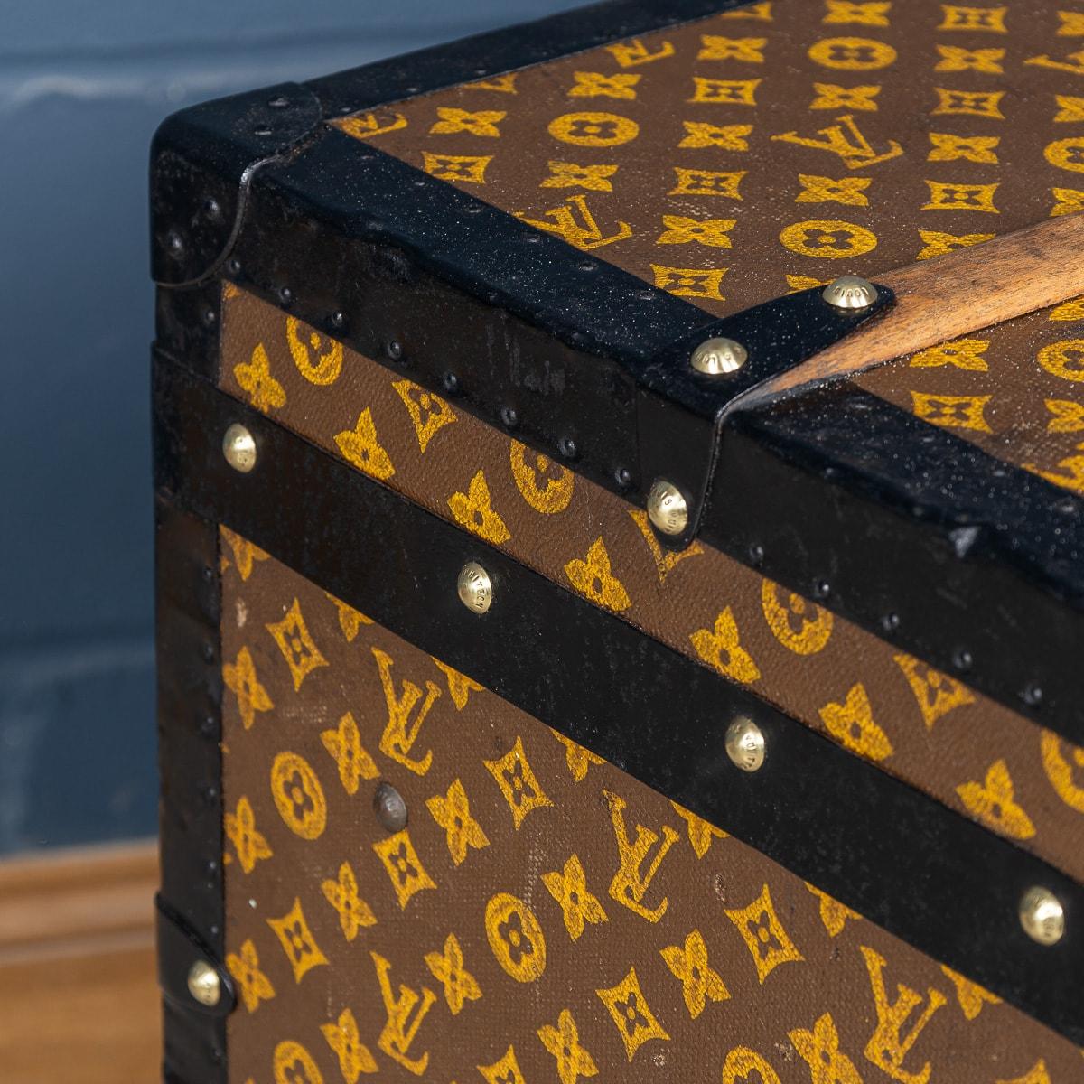 Ancienne malle à chapeau Louis Vuitton du 20ème siècle en toile monogrammée, Paris, vers 1900 en vente 9