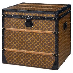 Antique 20th Century Louis Vuitton Hat Trunk In Monogram Canvas, Paris c.1900