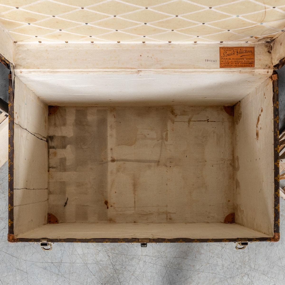 Antique 20th Century Louis Vuitton Hat Trunk In Monogram Canvas, Paris c.1920 4