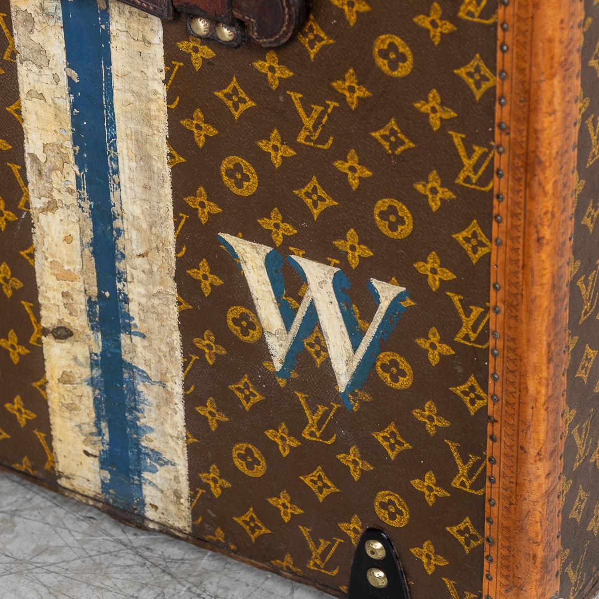 Antique 20th Century Louis Vuitton Hat Trunk In Monogram Canvas, Paris c.1920 14