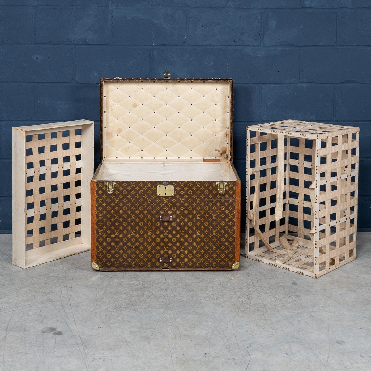Antique 20th Century Louis Vuitton Hat Trunk In Monogram Canvas, Paris c.1920 3