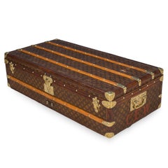 Antique 20th century Louis Vuitton Monogram Cabin Trunk, circa 1900