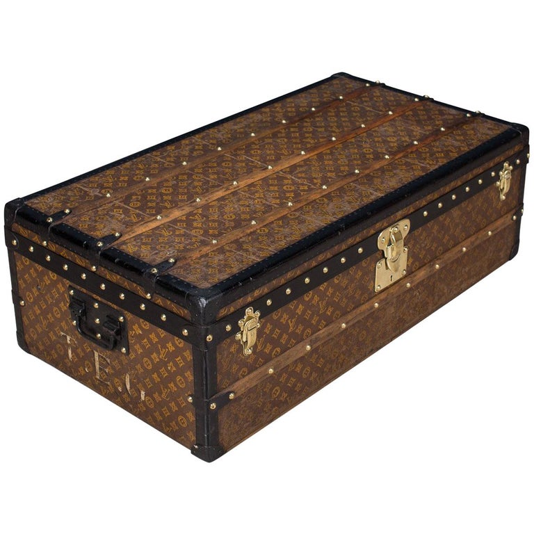 Antique 20th Century Louis Vuitton Monogram Cabin Trunk, circa 1910 at 1stDibs