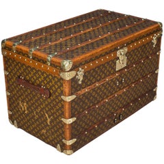 Antique 20th Century Louis Vuitton Monogram Courier Trunk, circa 1900