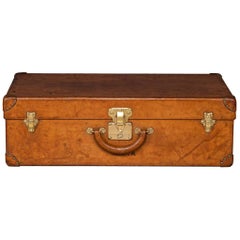 Louis Vuitton-Koffer aus natürlichem Rindsleder des 20. Jahrhunderts, Frankreich, um 1900