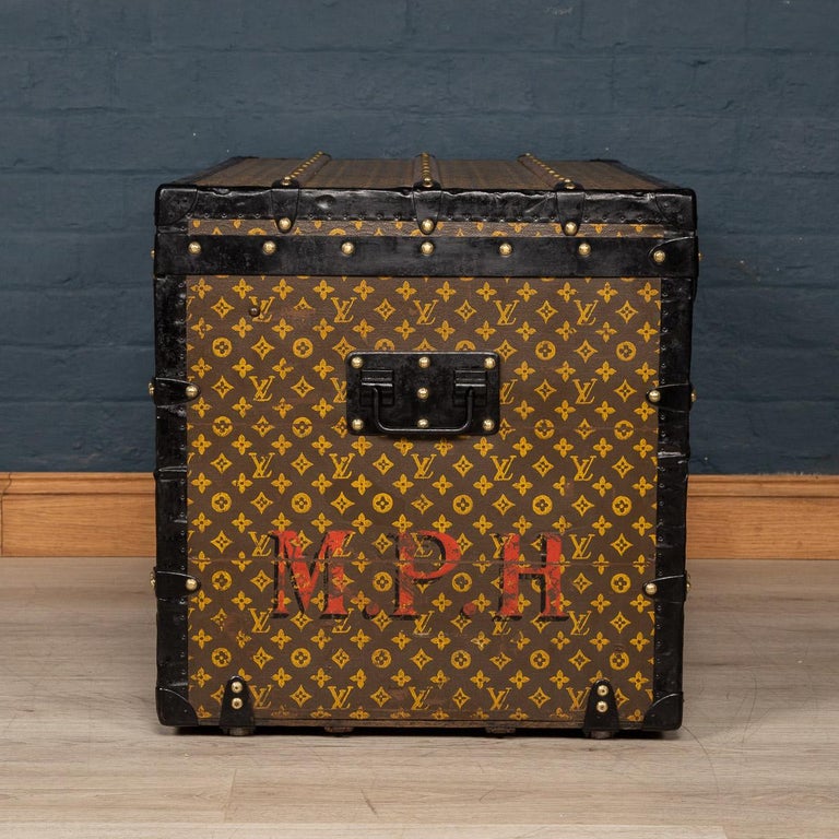 Antique 20th Century Louis Vuitton Cabin Trunk In Monogram Canvas