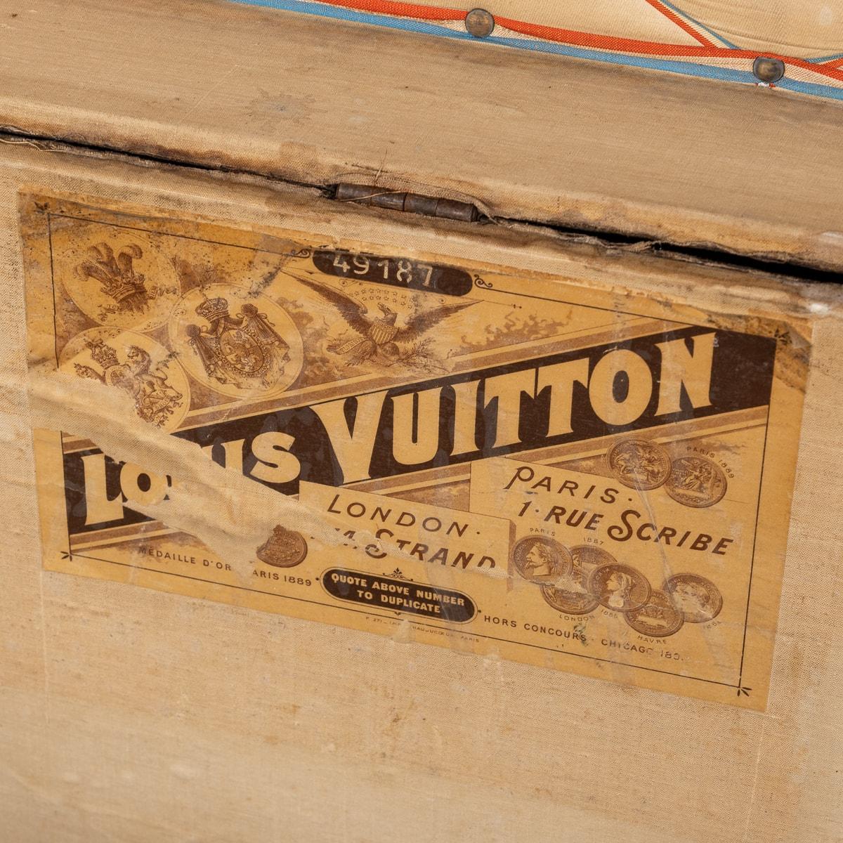 Antique 20th Century Louis Vuitton Trunk In Damier Canvas, France c.1900 3