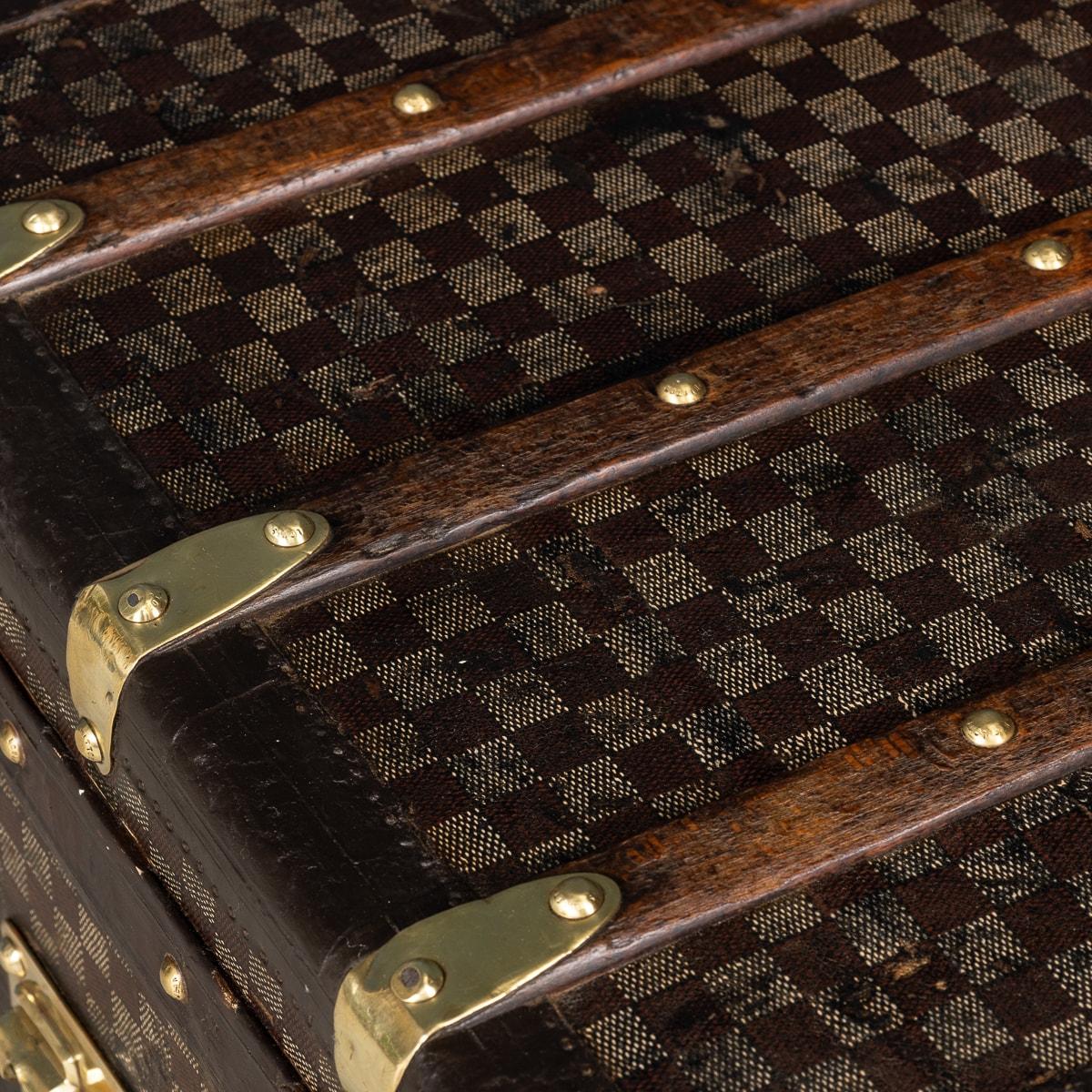 Antique 20th Century Louis Vuitton Trunk In Damier Canvas, France c.1900 8