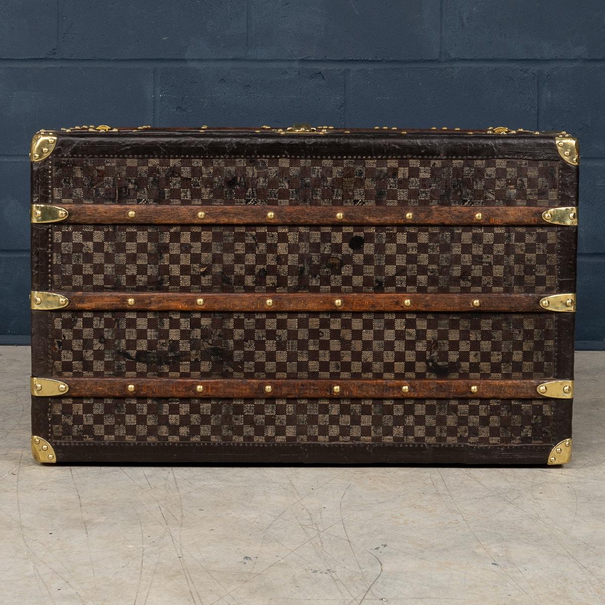 Early 20th Century Antique 20th Century Louis Vuitton Trunk In Damier Canvas, France c.1900