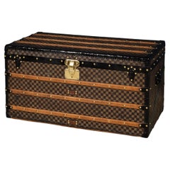 Antique 20th Century Louis Vuitton Trunk In Damier Canvas, France c.1900